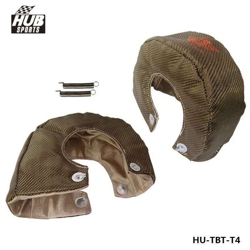 RACING - TITANIUM T4 Turbo Charger Cover Turbo ผ้าห่ม Heat Shield Cover คุณภาพสูง HU-TBT-T4