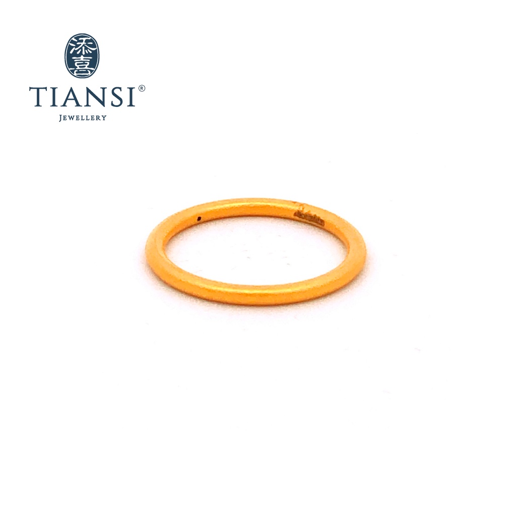 Tiansi 999 (24K) แหวนทองคํา แบบเรียบ