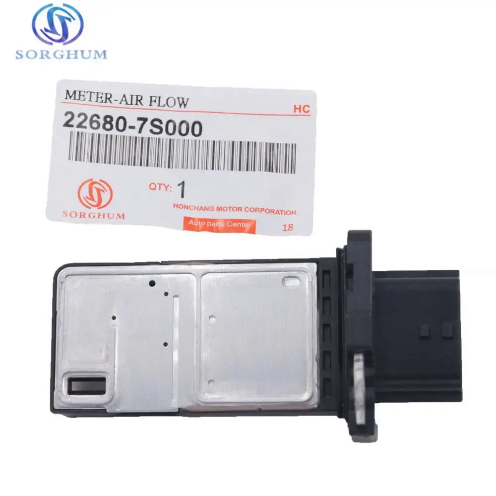 Mass Air Flow Sensor 22680-7S000สำหรับ Nissan Infiniti 22680-7S00A 22680-AW400 AFH70M-38