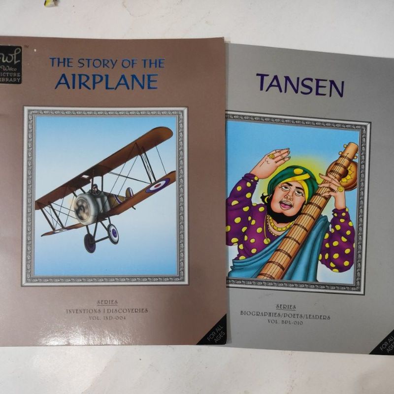 English Science Encyclopaedia Children Comic Invention Of Airplane Tungsten Reading Books