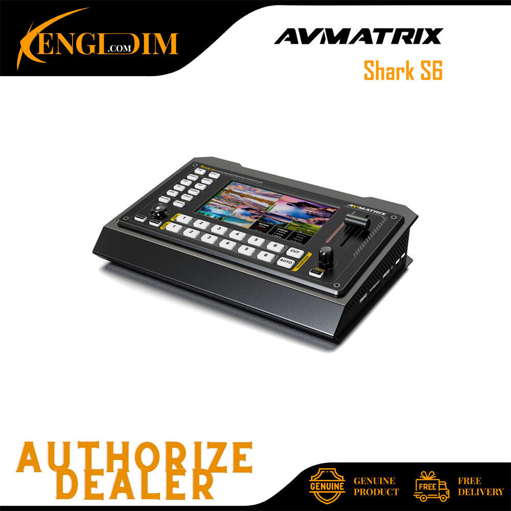 AVMATRIX SHARK S6 ตัวสลับวิดีโอ HDMI/SDI 6 ช่อง
