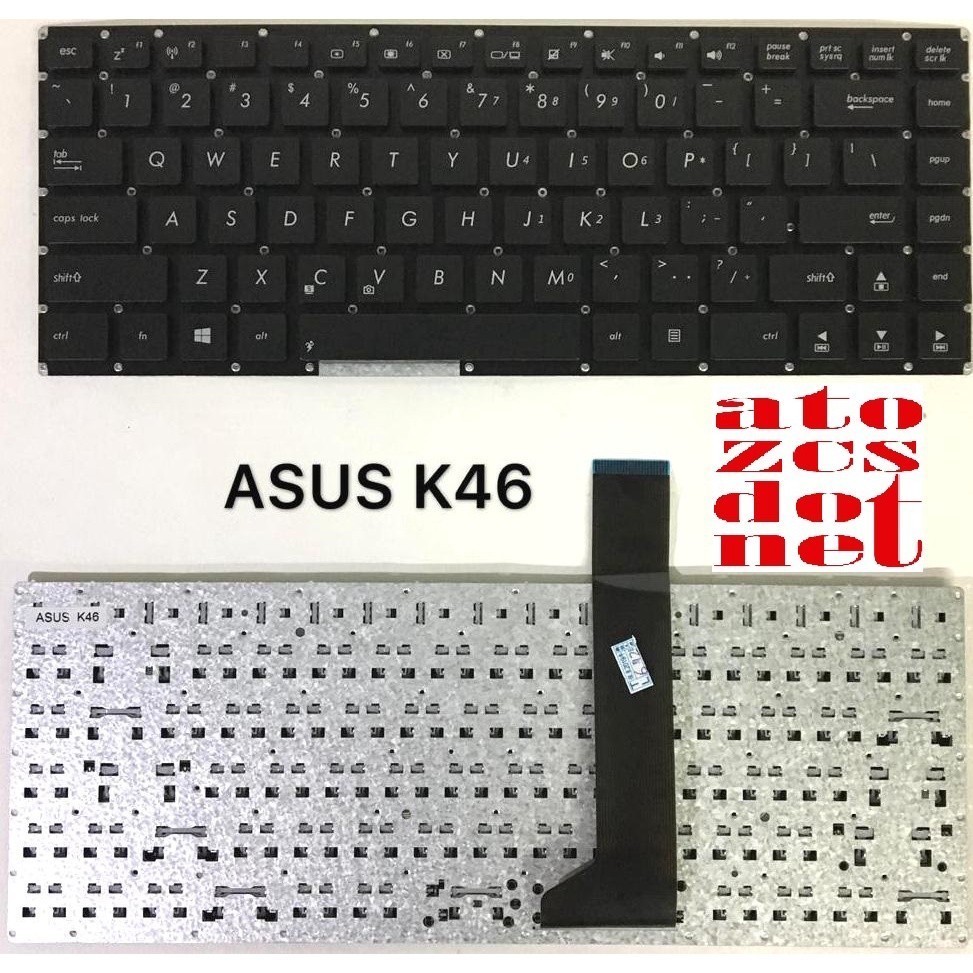 แป้นพิมพ์ทดแทนแล็ปท็อป/โน้ตบุ๊กสําหรับ Asus K46 K46C K46CA K46CM