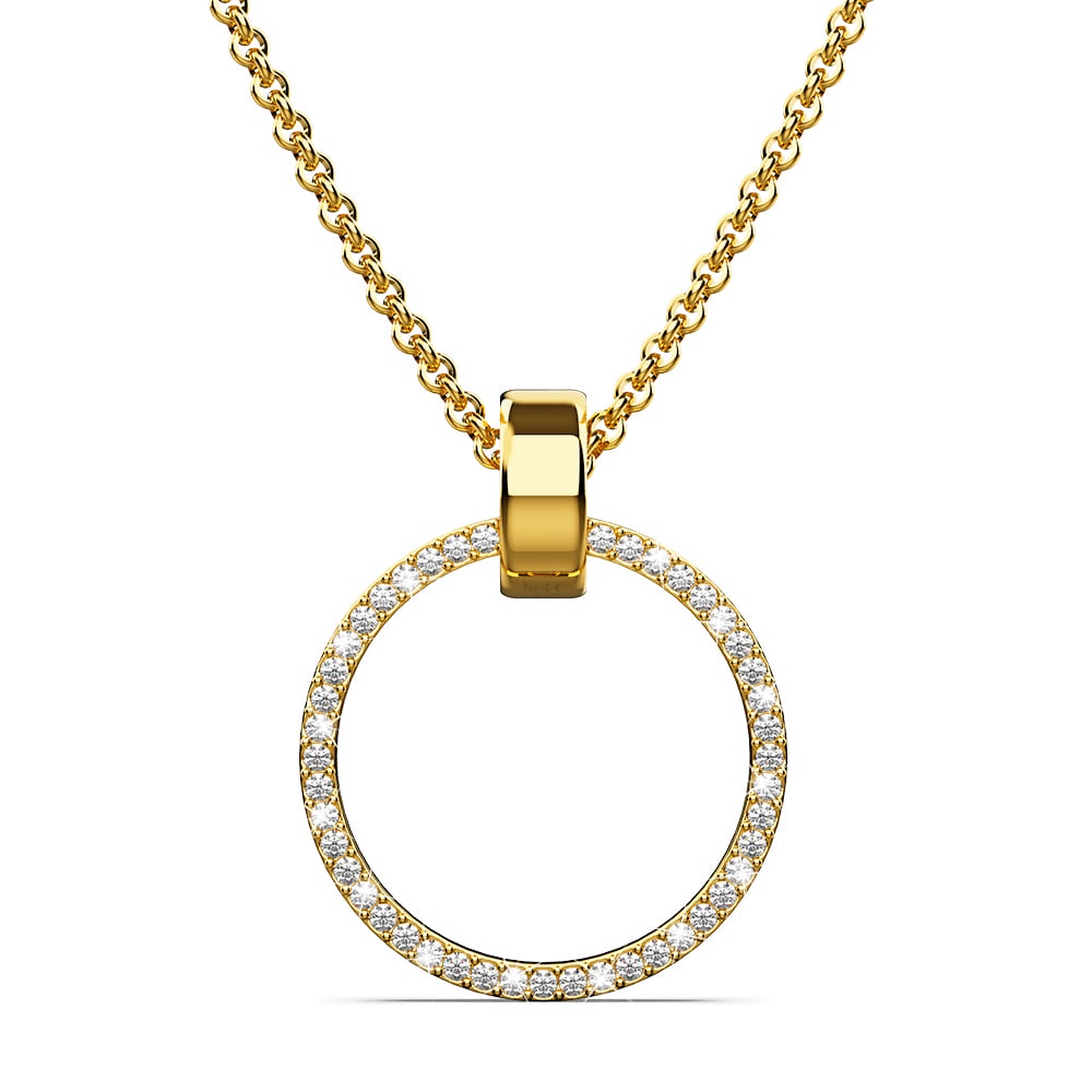 KRYSTAL COUTURE Orbit of Charm สร้อยคอประดับด้วย SWAROVSKI® คริสตัลสีทอง