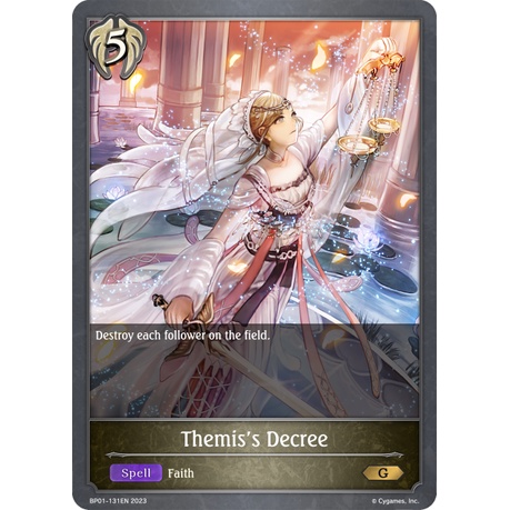 Themis Decaree (BP01-131EN) [SVEE Singles]