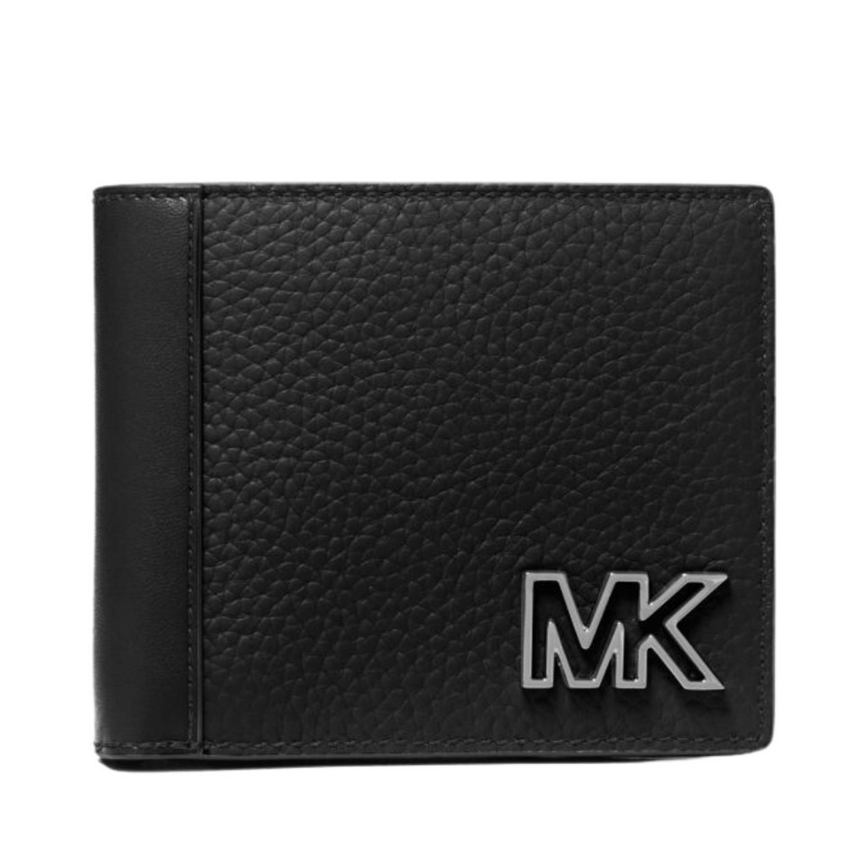Michael Kors Mens Cooper Leather Billfold Wallet 36S3LCOF3L สีดํา