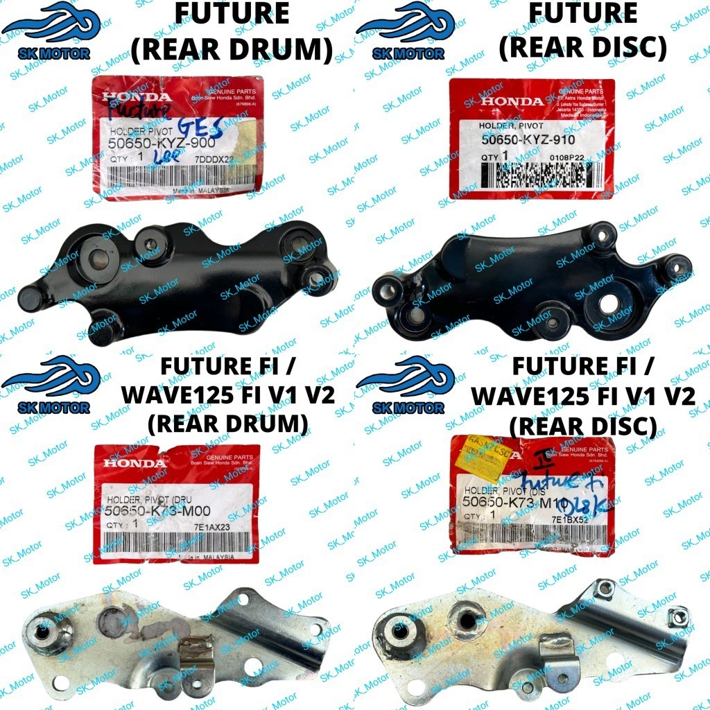 Honda FUTURE FI WAVE 125 REAR DRUM DISC Pivot Holder Exhaust Stay Bracket Break Pedal 50650 KYZ 900 