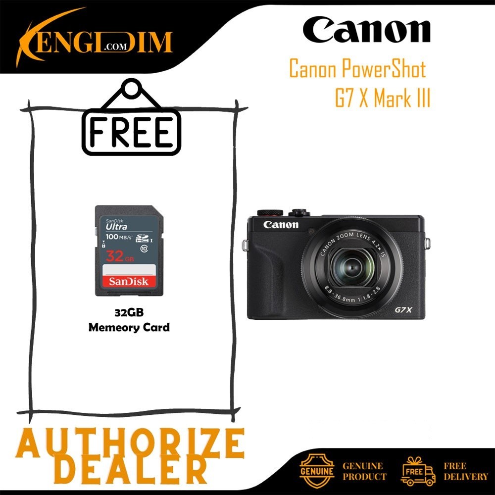 กล้องดิจิตอล Canon PowerShot G7X Mark III / G7X III / G7XIII