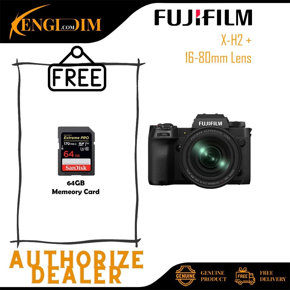 FUJIFILM X-H2 กล้อง Mirrorless พร้อมเลนส์ 16-80 มม.