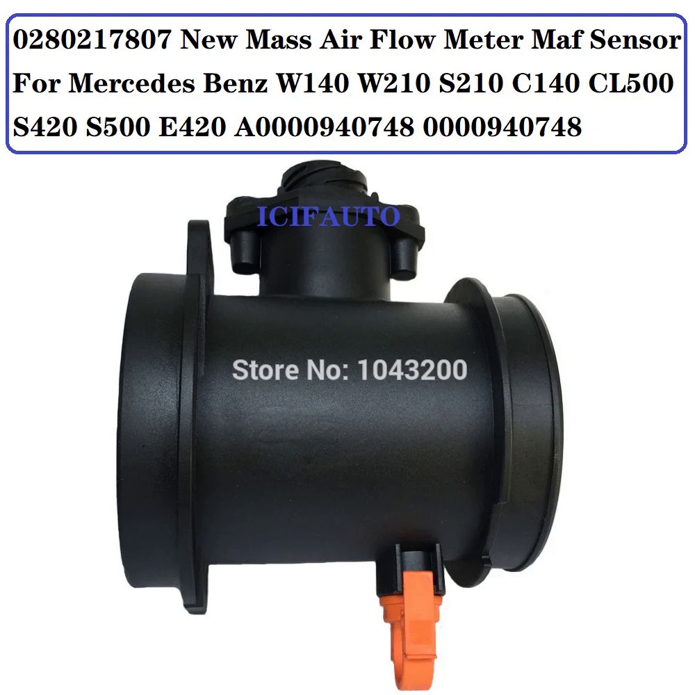 0280217807ใหม่ Mass Air Flow Maf Sensor สำหรับ Mercedes Benz W140 W210 S210 C140 CL500 S500 E420 A00