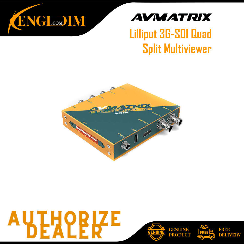 AVMATRIX MV0430 3G-SDI Multiviewer Quad Split Multiviewer