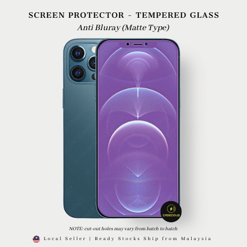 Vivo X21 Vivo Y3 Y3s Y11 Y12 Y15 Y17 Vivo Z3 Anti Blue Ray Matte Full Cover กระจกนิรภัยป้องกันหน้าจอ