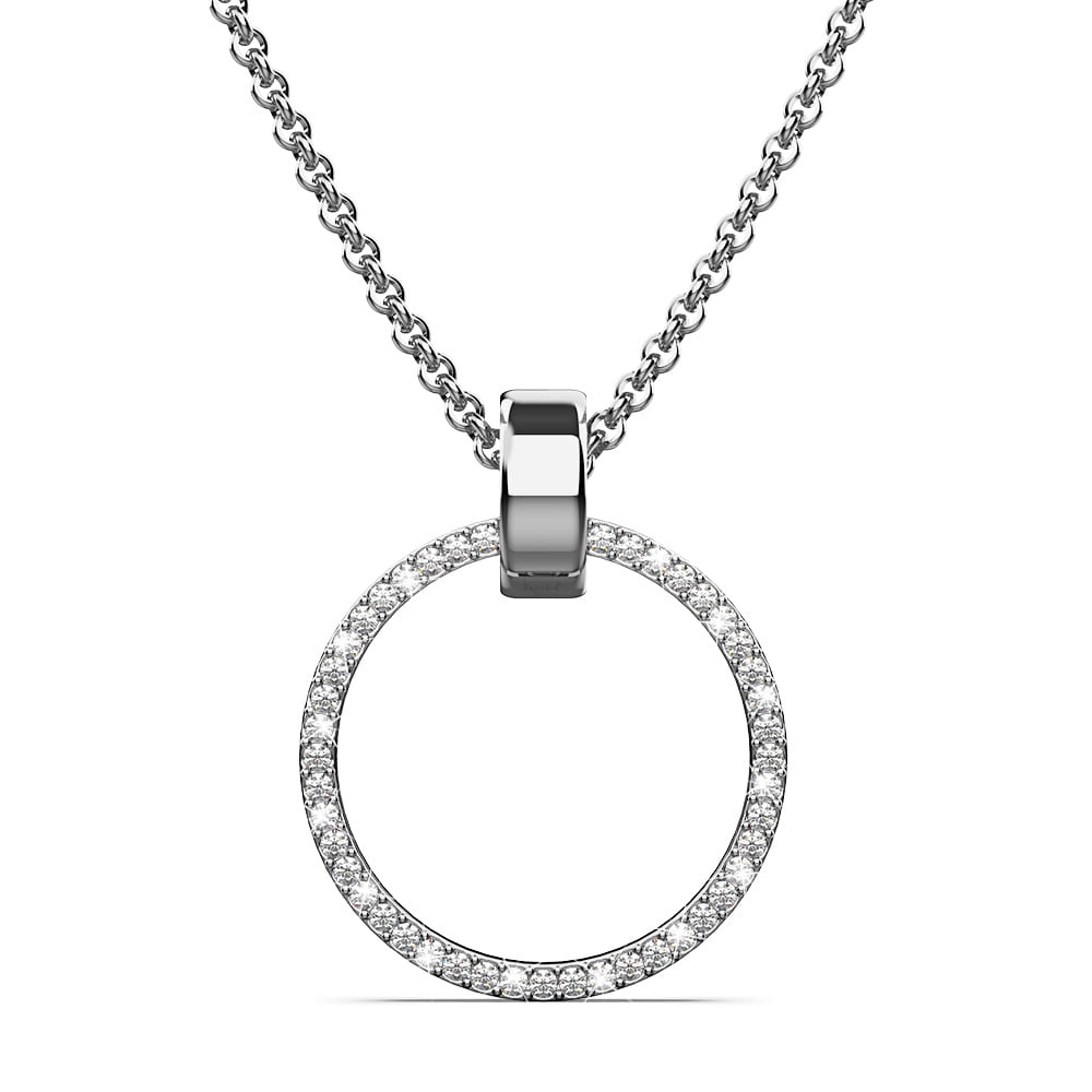 KRYSTAL COUTURE Orbit of Charm สร้อยคอประดับด้วยคริสตัล SWAROVSKI ทองคําขาว