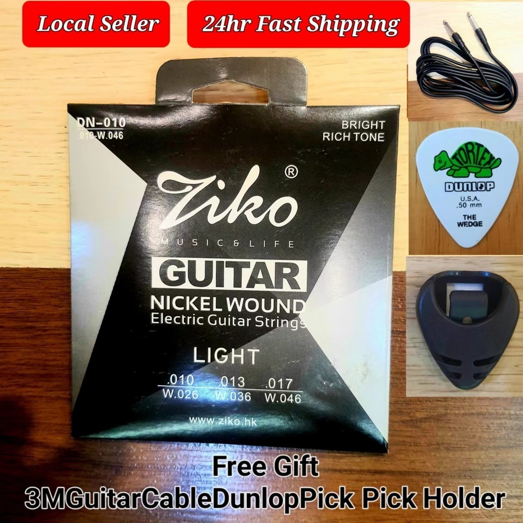 Tali Gitar ZIKO Extra Light DN-010-046 แผลนิกเกิล