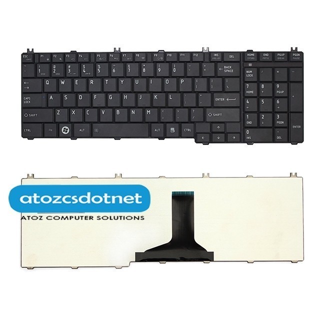 แล็ปท็อป/โน้ตบุ๊คเปลี่ยนคีย์บอร์ดสําหรับ Toshiba Satellite L670 C670 C670D L675 L675D