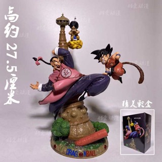 โมเดลตุ๊กตาฟิกเกอร์ Dragon Ball GK Figure UCS Peach White VS Little Goku Cactus สีขาว สําหรับตกแต่ง