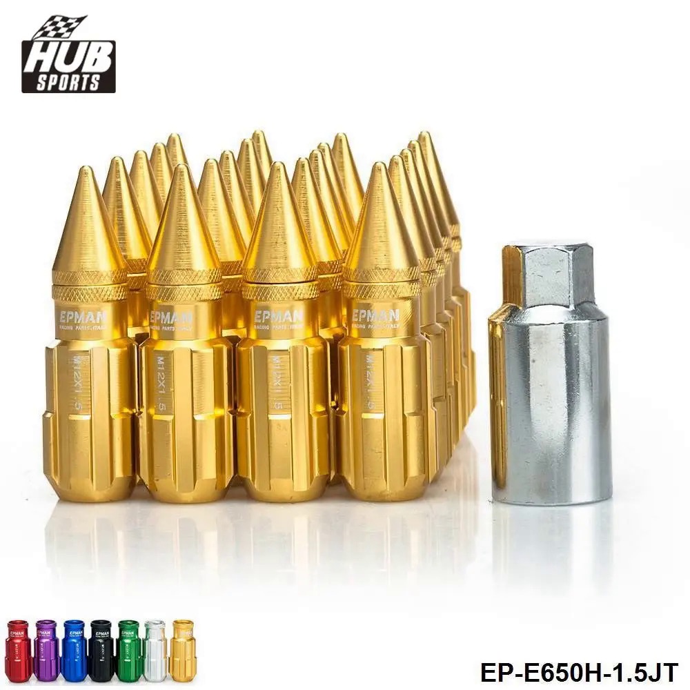 Jdm Racing สไตล์อลูมิเนียมล็อค Lug ถั่ว Spikes 20 ชิ้น W/Key 12x1.5 สําหรับ Honda หลังการขายล้อถั่ว 