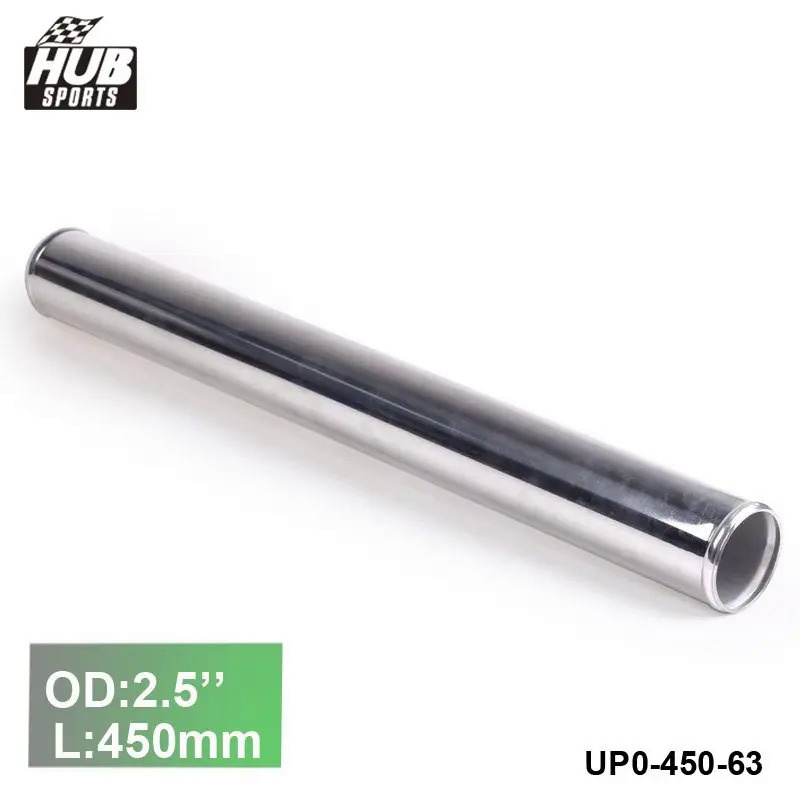 63 มม.2.5 "OD Out/Inlet อลูมิเนียมตรง Turbo/Intake/Intercooler ท่อข้อศอก L:450 มม.สําหรับ Toyota cor
