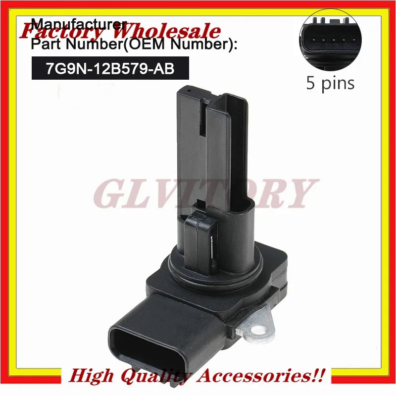 5040 Mass Air Flow MAF Sensor 7G9N-12B579-AB 7G9N12B579AB สำหรับ Jaguar XF XFR XJ XJR XK XKR XKR-S 3