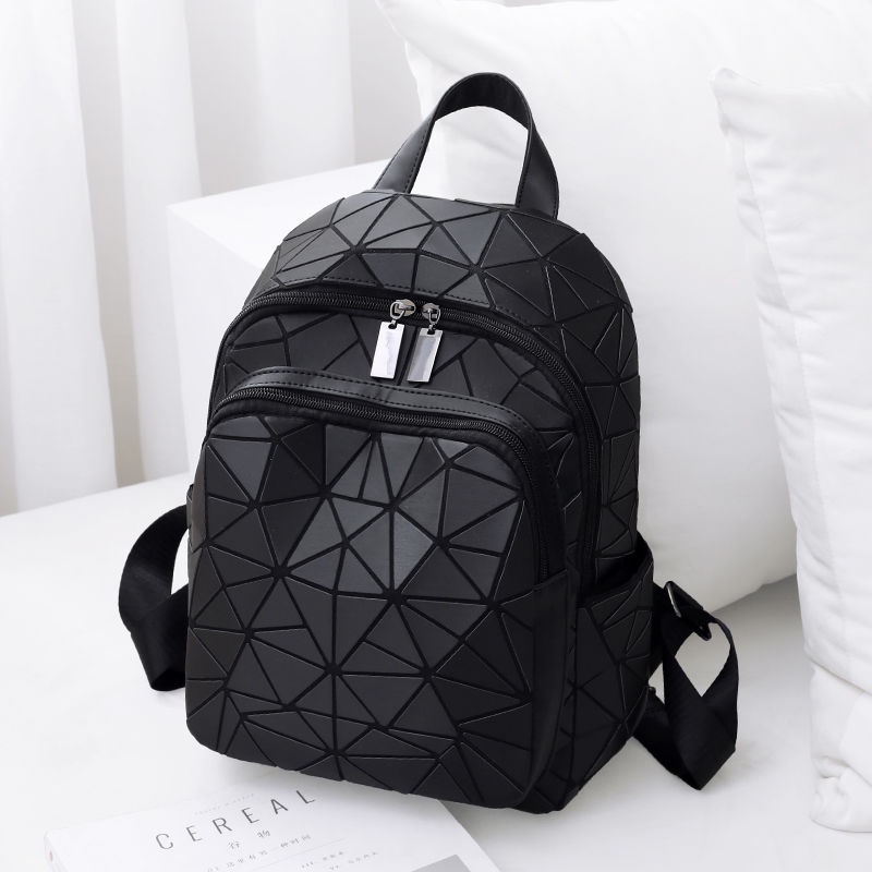 Luminous Color-changing Diamond Backpack กระเป๋าเป้สะพายหลังเดินทางหญิง All-Match School Bag