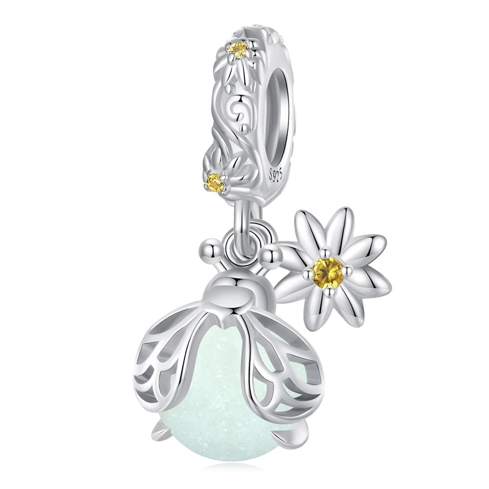 925 SIGNATURE SILVER Solid 925 Signature Silver Bug Sparkle Charm