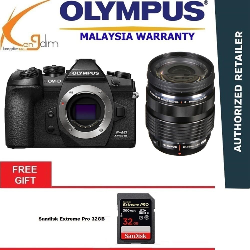 Olympus OM-D E-M1 Mark III พร้อมเลนส์ F2.8 PRO 12-40mm