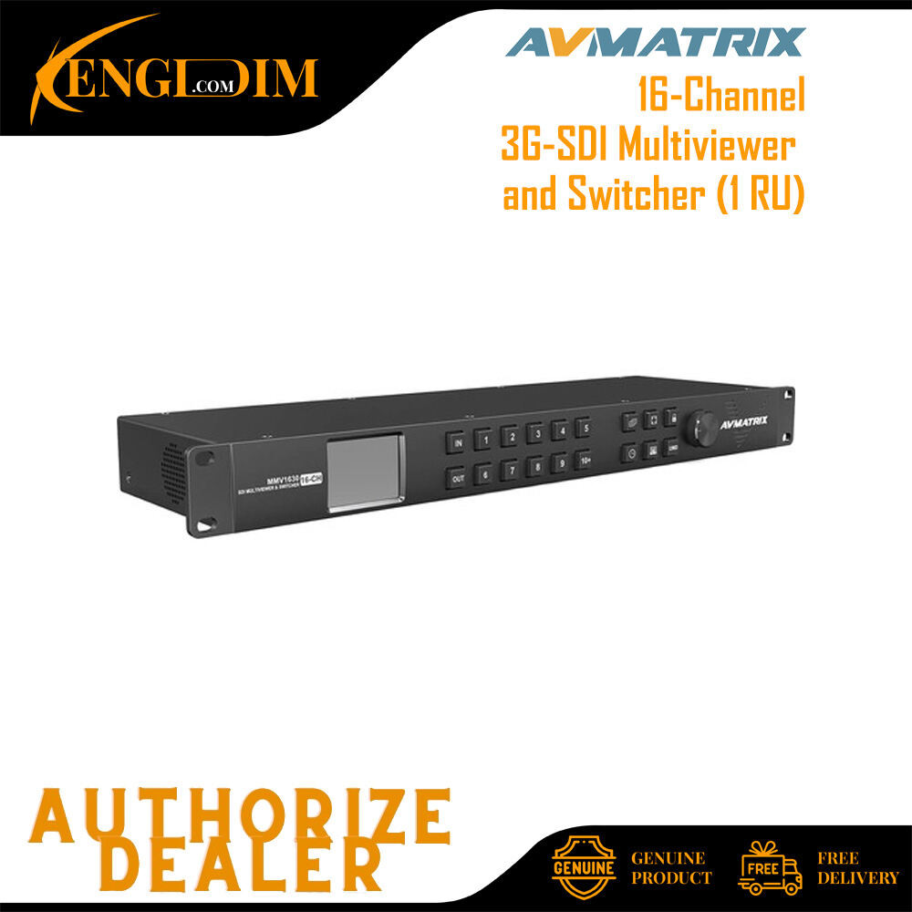 AVMATRIX MMV1630 16-Channel 3G-SDI Multiviewer และ Switcher (1 RU)