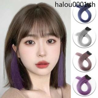 วิกผมไฮไลท์ ที่มองไม่เห็น ผมสั้น ไร้รอยต่อ ที่เกี่ยวหู ย้อมสีผม ต่อผม ชิ้น ที่มีสีสัน ไล่ระดับ วิกผม ที่มองไม่เห็น ผมย้อมสี ชิ้น