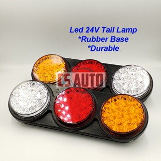 Cs ไฟท้าย LED 24V 24V ฐานยาง สําหรับรถพ่วง 1 ชิ้น