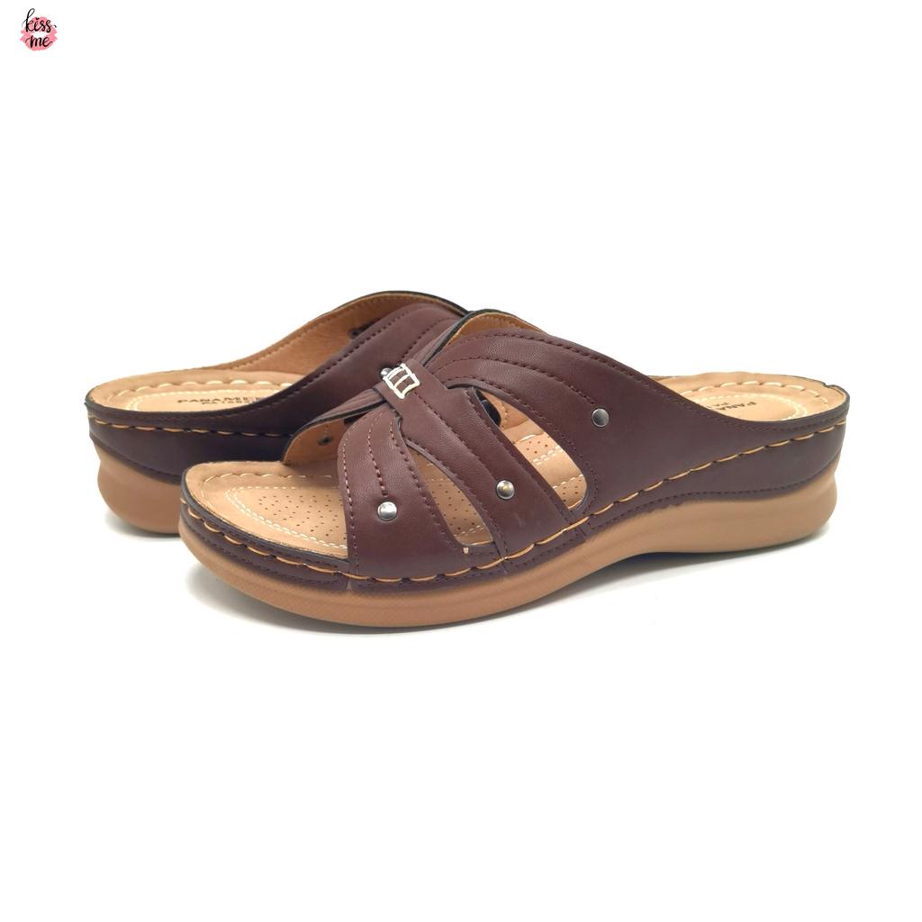 SU1 PANAMERA รองเท้าแตะลําลองผู้หญิง Wedges Comfort