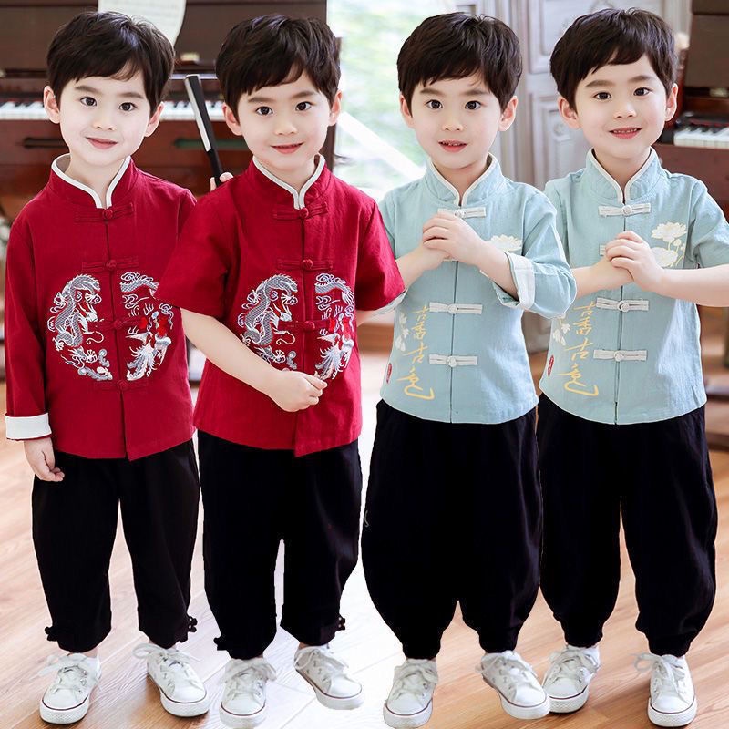 ชุดเครื่องแต่งกาย ชุดชาวฮั่น สไตล์จีนโบราณ แฟชั่นฤดูใบไม้ผลิ สําหรับเด็กอนุบาล 11.3