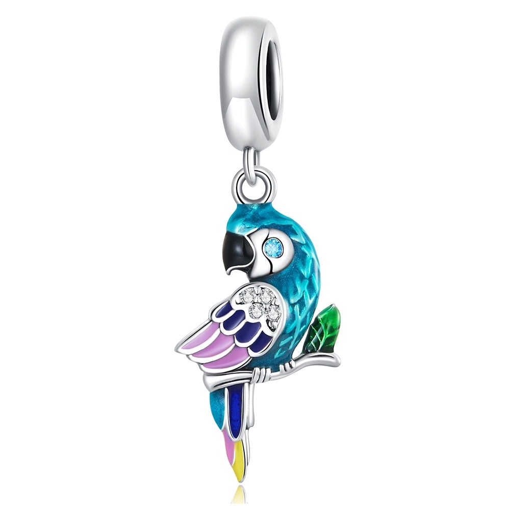 925 SIGNATURE SILVER Solid 925 เงินสเตอร์ลิง Rios Blu Spix Charm