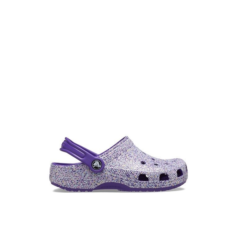 Crocs - รองเท้าเด็กวัยหัดเดิน ประดับกลิตเตอร์ สไตล์คลาสสิก (เด็กผู้หญิง)
