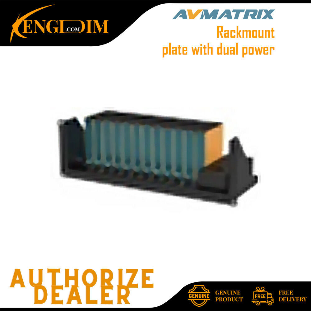 แผ่นแร็คเมาท์ AVMATRIX พร้อมกําลังไฟคู่