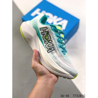 Original/hoka ONE ONE Mach X Racing Road รองเท้าวิ่ง ระบายอากาศ สําหรับผู้ชาย และผู้หญิง