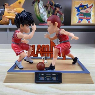 โมเดลฟิกเกอร์ Slam Dunk National Competition Movie SD Century High Figure Q Version Sakuragi Flower Road Kaede Rukawa สําหรับตกแต่ง