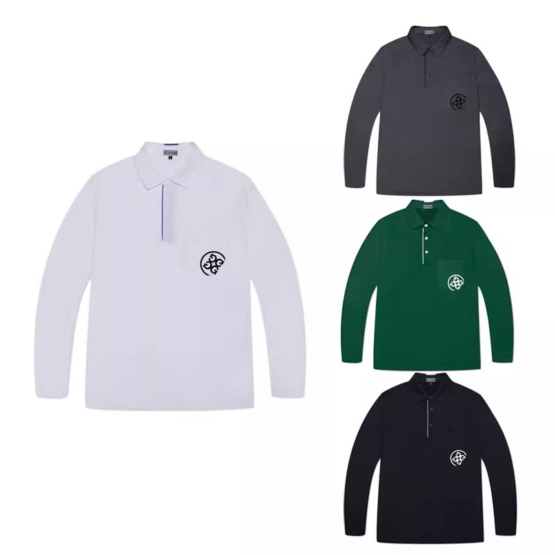 Gfore GOLF เสื้อผ้าผู้ชายเสื้อยืดแขนยาวฤดูใบไม้ร่วง GOLF Quick-Drying Breathable 23 ผู้ชาย Stand-Up Collar T23664 Jersey