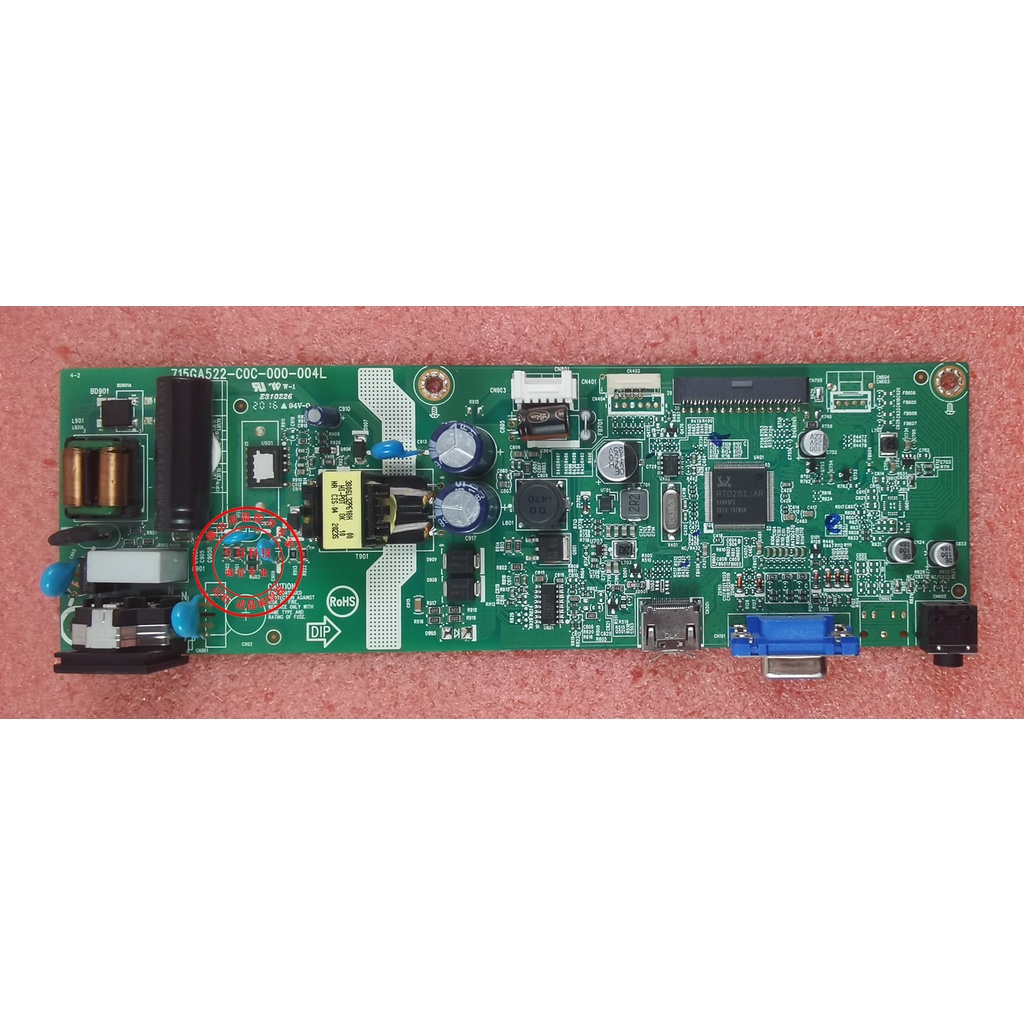 Philips 241V8 Power Board 221V เมนบอร์ด 271V8 ไดรฟ์ 715GA522-C0C-000-004L