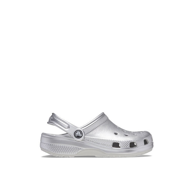 Crocs - รองเท้าเมทัลลิก สไตล์คลาสสิก สําหรับเด็กวัยหัดเดิน (เด็กผู้ชาย และผู้หญิง)