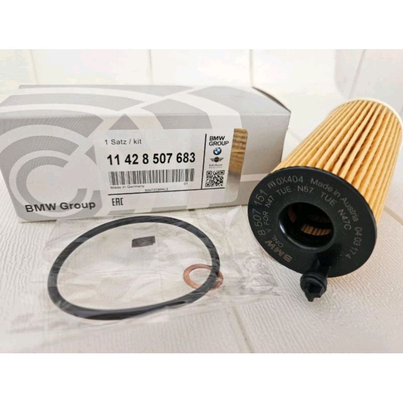 กรองน้ํามันเครื่อง 11428507683 BMW N47 N57 ENGINE E90 E91 E92 E93 F20 F21 F22 F30 F31 F32 F34