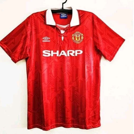 RETRO MU WHITE 1992-93 JERSEY [FANS Issue] (คุณภาพสูงสุด)