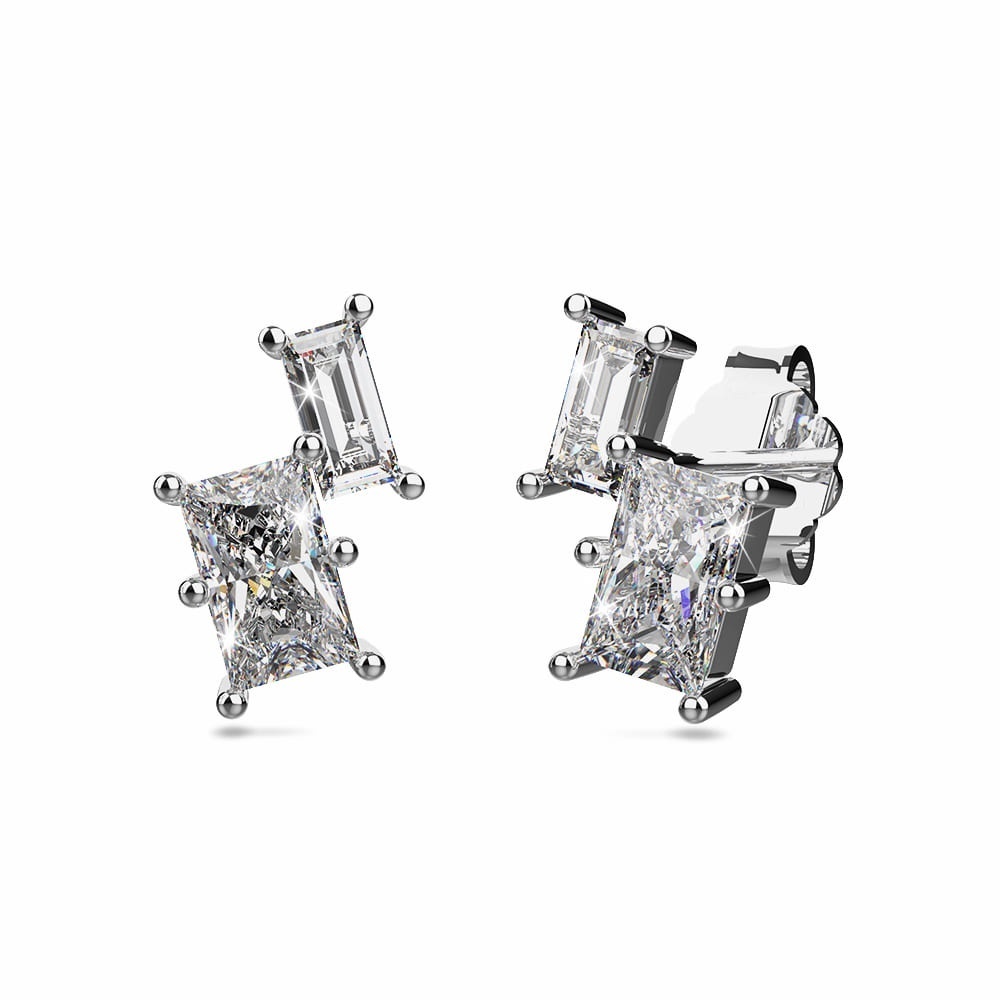 925 SIGNATURE SILVER Solid 925 Signature Silver Stellar Stud ต่างหู