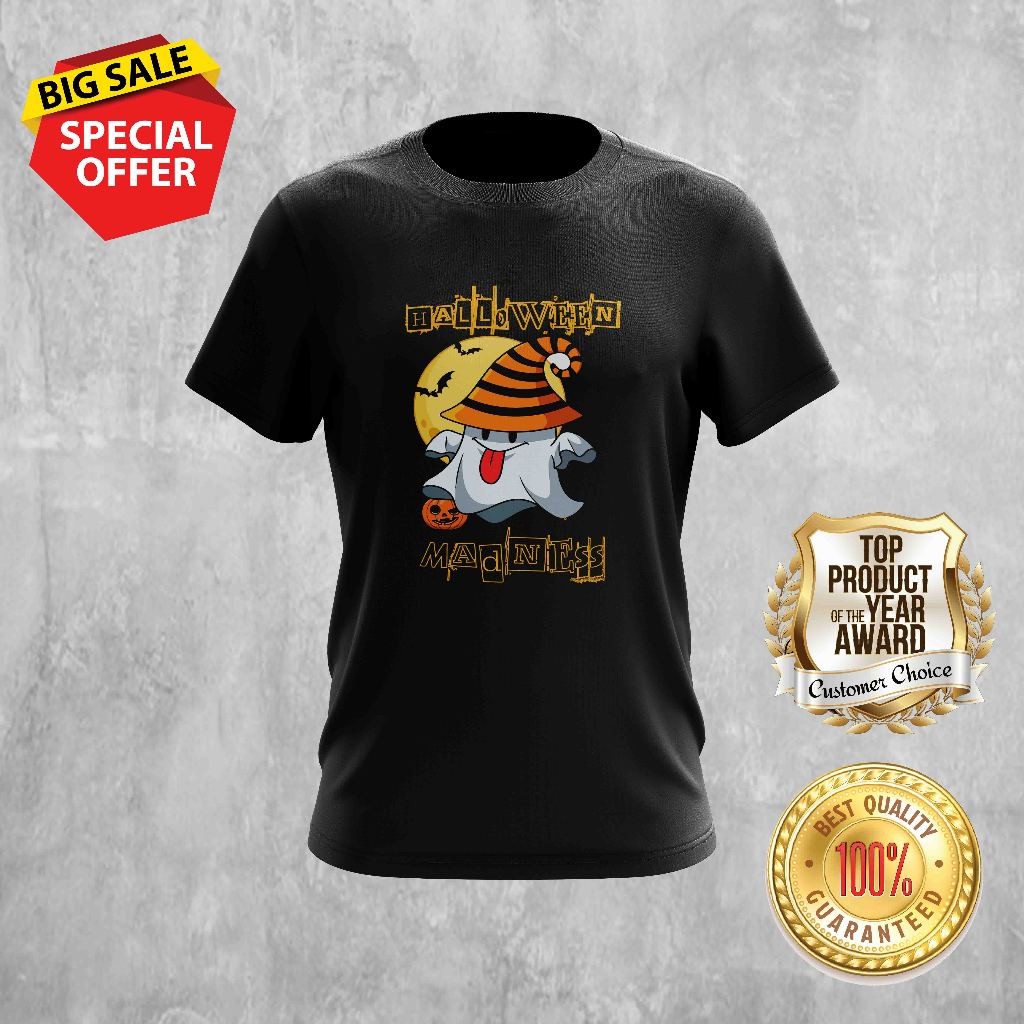 HALLOWEEN MADNESS DESIGN 17 TSHIRT คอกลมสําหรับทั้งหมด
