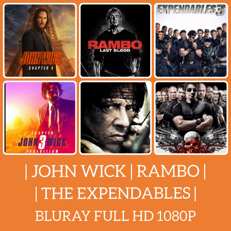 [MOVIE Pendrive] JOHN WICK RAMBO THE EXPENDABLES COLLECTION SUBTITLES ENGLISH & MALAY BLURAY FULL HD