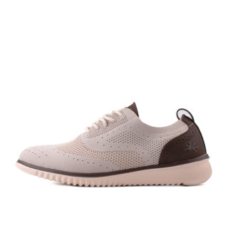 (ONLINE EXCLUSIVE) LARRIE Kasut Lelaki Sand Stylish Light Weight Laknit Sneakers 582304-WA1SV-5P-SAND