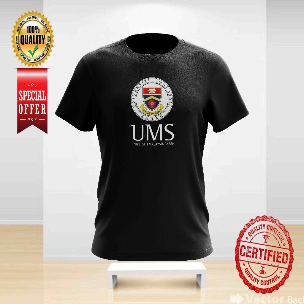 UMS UNIVERSITI SABAH DESIGN 22 TSHIRT คอกลมสําหรับทั้งหมด