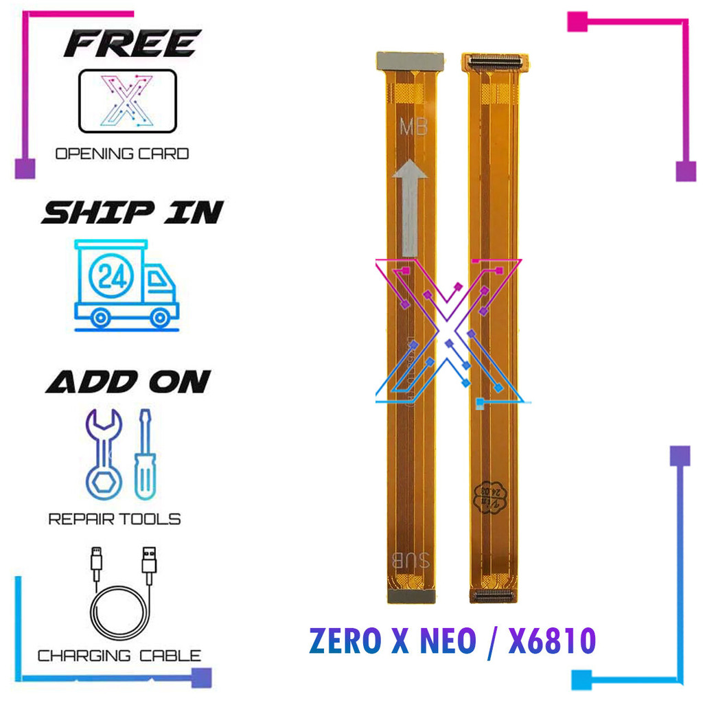 บอร์ดชาร์จเมนบอร์ดหลัก Flex Cable Ribbon สําหรับ INFINIX ZERO X NEO X6810