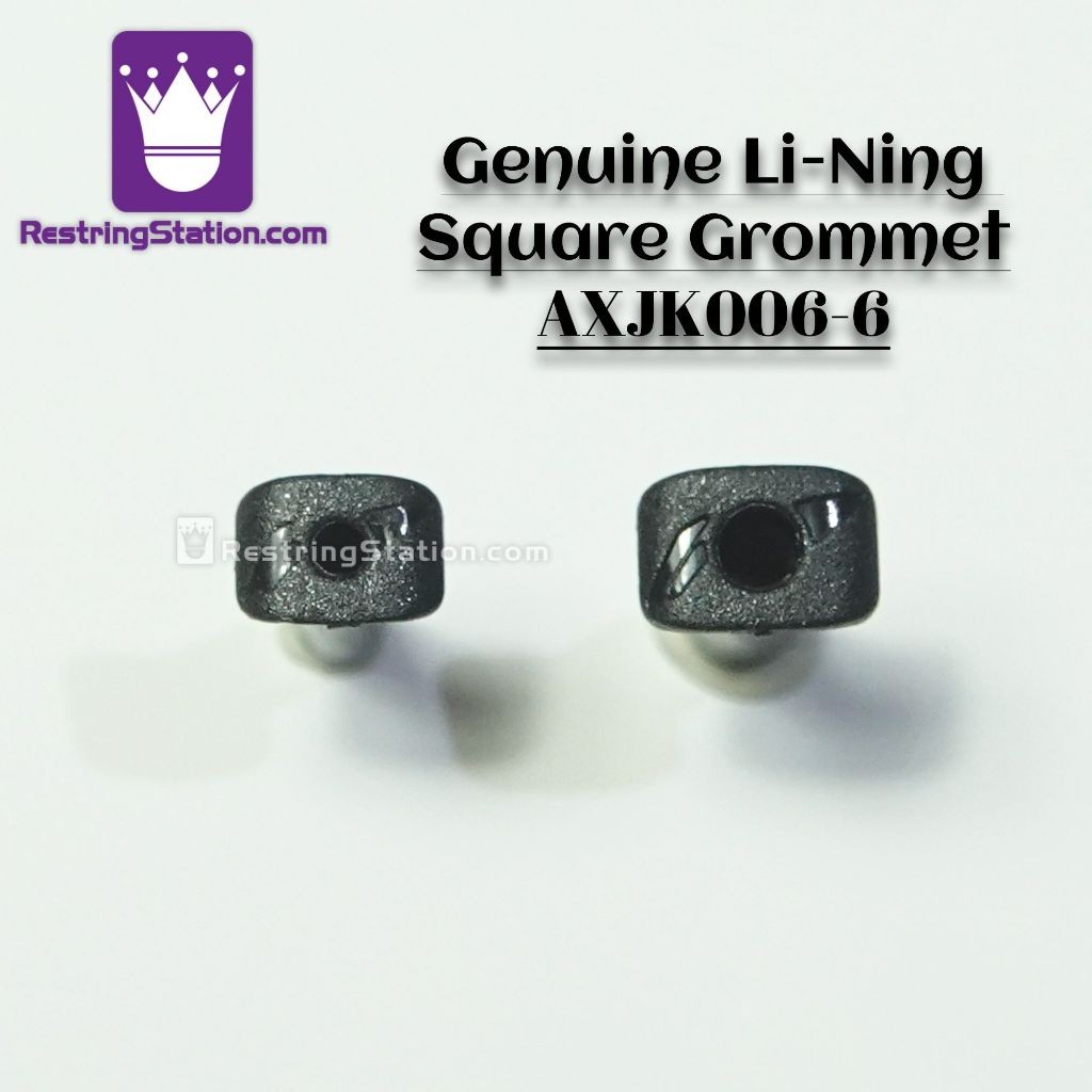 [Grommet Li-Ning Logo Square Grommet Kit AXJK006-6 สําหรับไม้แบดมินตัน Double (2.6 มม.)/เดี่ยว (2.1 มม.) หลุม