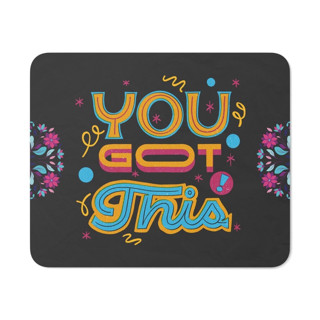 Dark Lettering Quote Mouse Pad