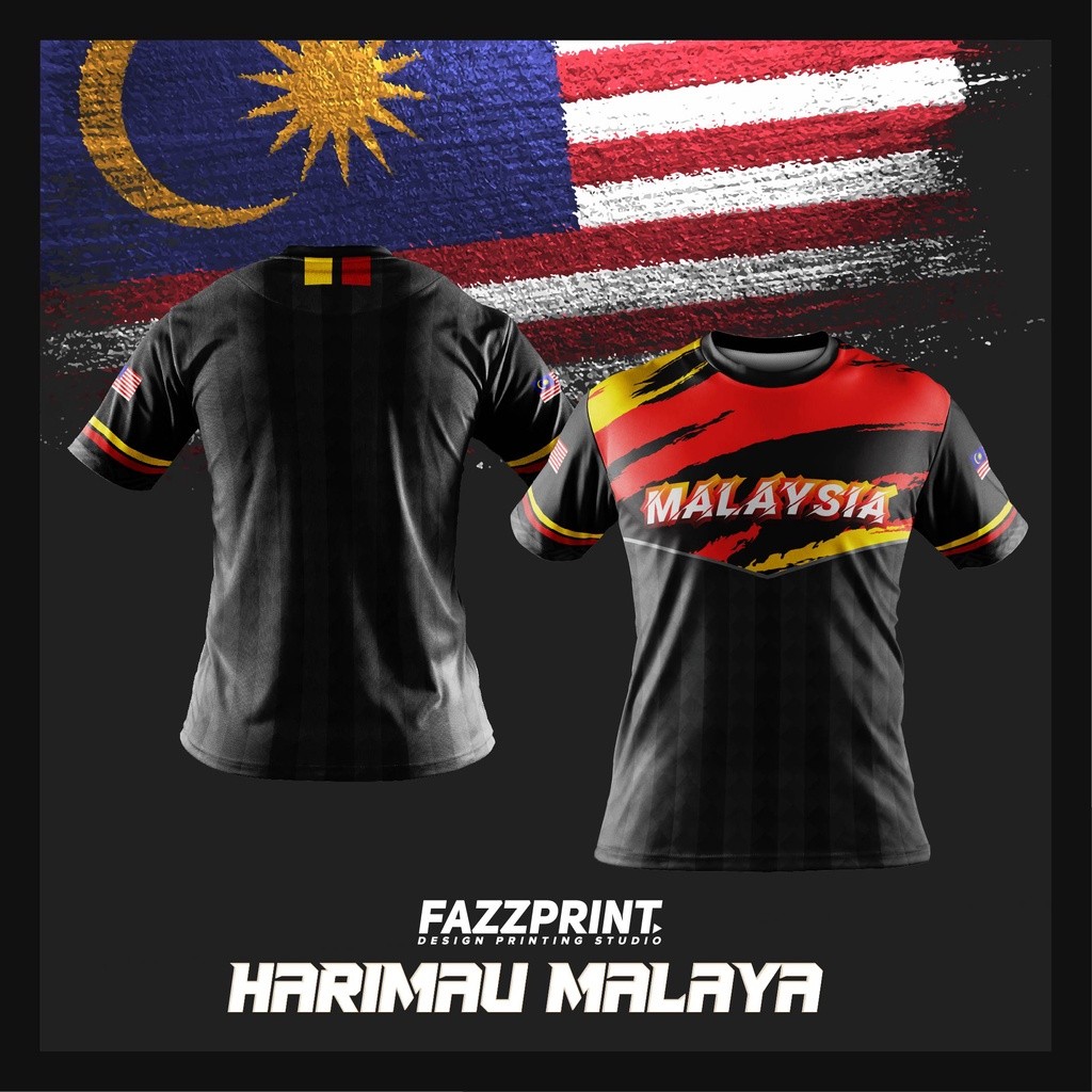 BAJU FAZZ HM05 - HARIMAU MALAY TEAM RED KENE JERSEY