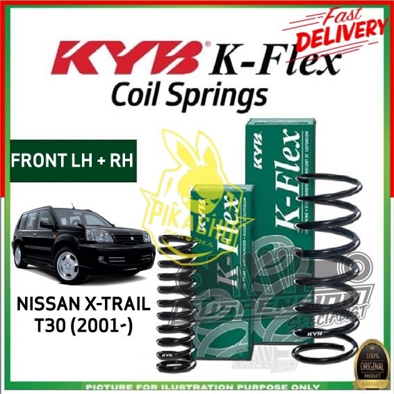 KAYABA NISSAN X-TRAIL T30 (2001) ชุดหลังหน้า COIL SPRING STANDARD KYB K-FLEX (2 หรือ 4 ชิ้น)